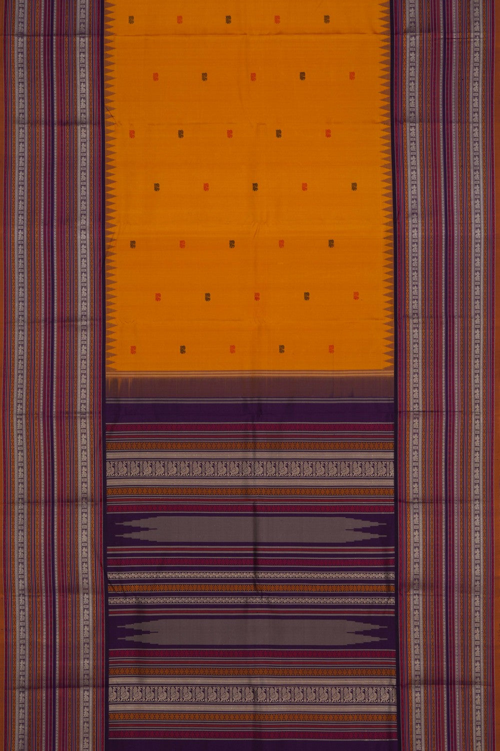 Image of Kanchipattu Mustard Saree